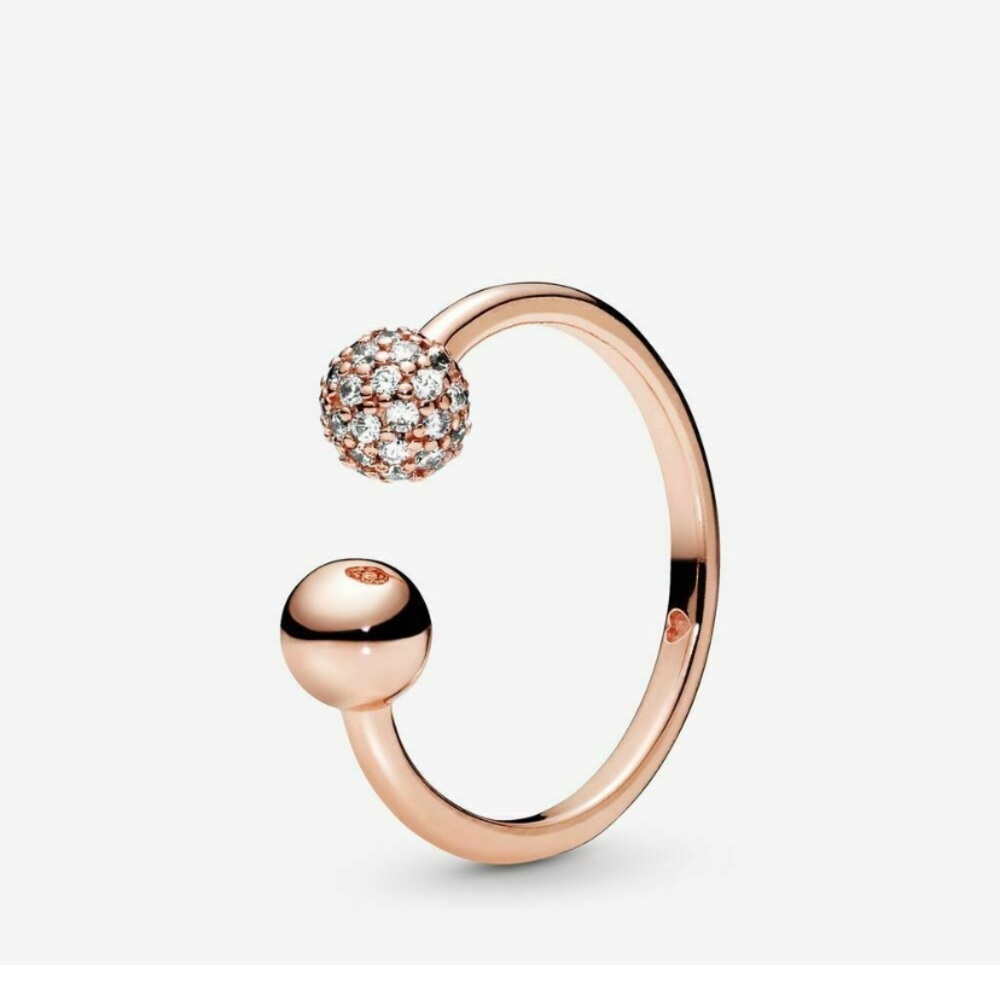 Pandora Polished & Pave Ring